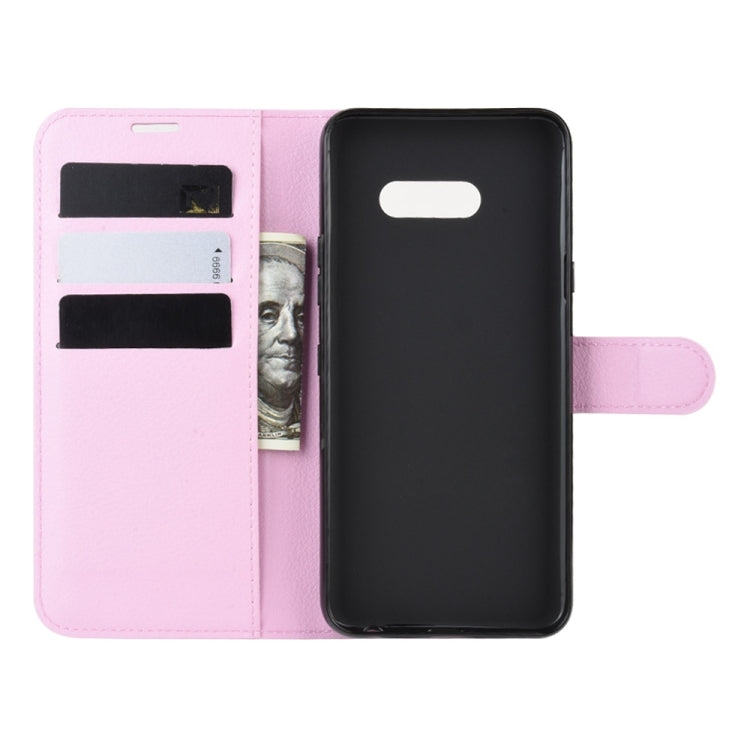 For LG G8X ThinQ Litchi Texture Horizontal Flip Leather Case with Wallet & Holder & Card Slots