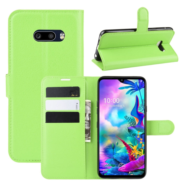 For LG G8X ThinQ Litchi Texture Horizontal Flip Leather Case with Wallet & Holder & Card Slots