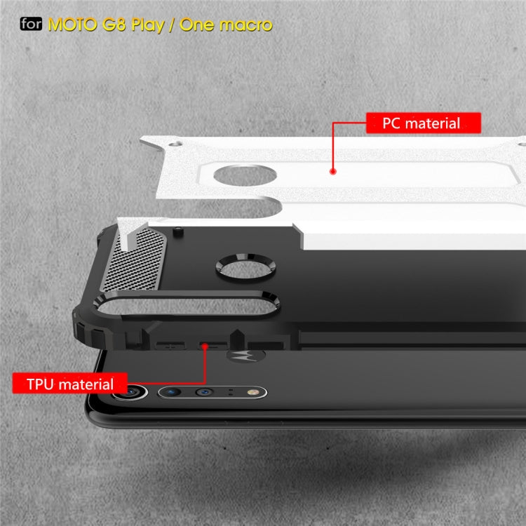 For Moto G8 Play Magic Armor TPU + PC Combination Case