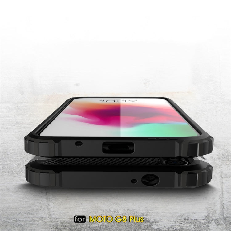 For Moto G8 Plus Magic Armor TPU + PC Combination Case