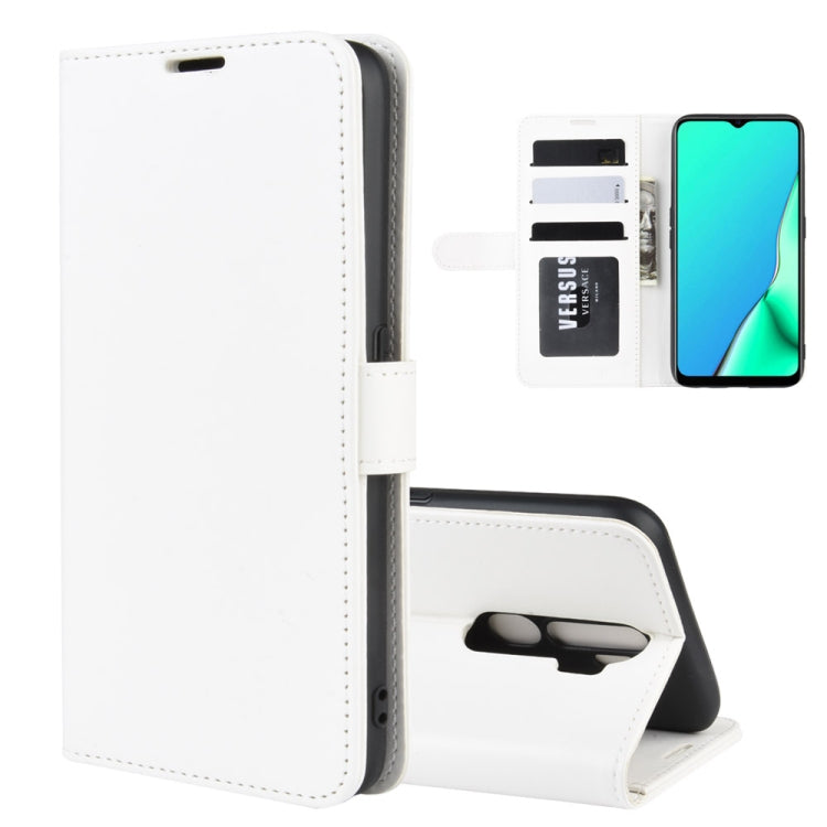 For OPPO A9 (2020)  R64 Texture Single Fold Horizontal Flip Leather Case with Holder & Card Slots & Wallet