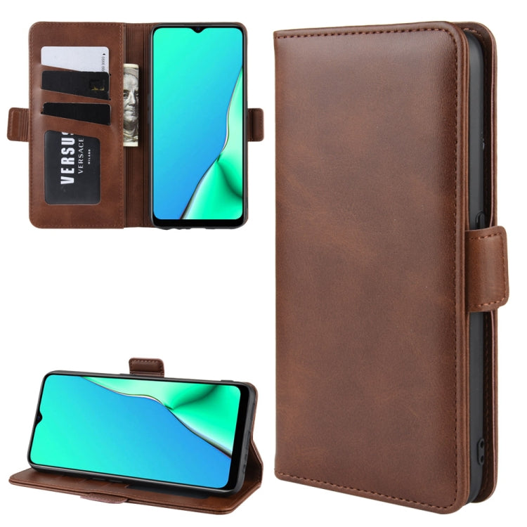 For OPPO A9 (2020) Dual-side Magnetic Buckle Horizontal Flip Leather Case with Holder & Card Slots & Wallet & Photo Frame