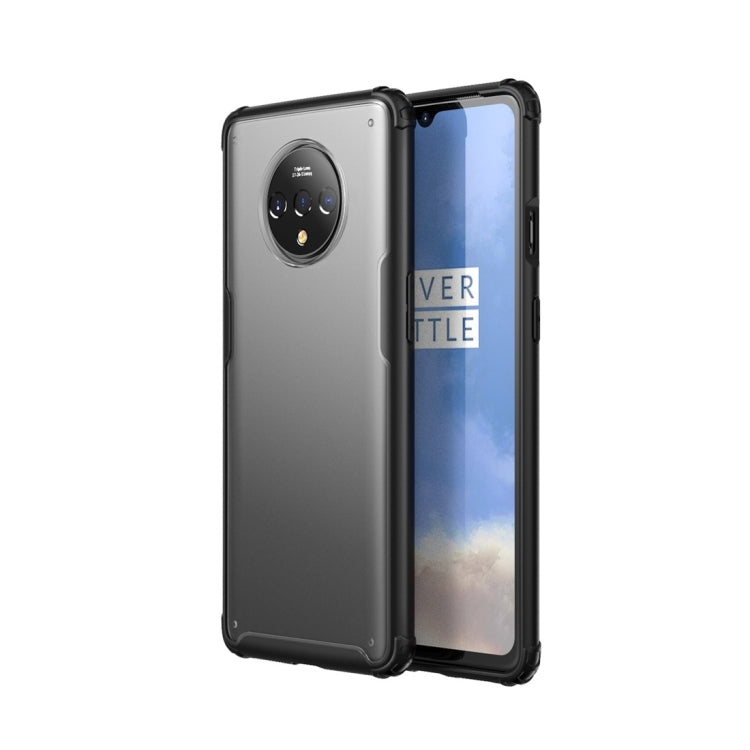 For Oneplus 7T Shockproof Frosted PC+ TPU Transparent Protective Case