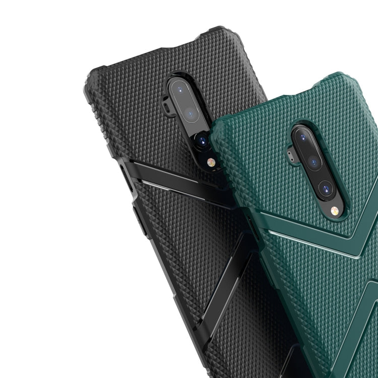 For Oneplus 7T Pro Diamond Shield TPU Drop Protection Case(Green)
