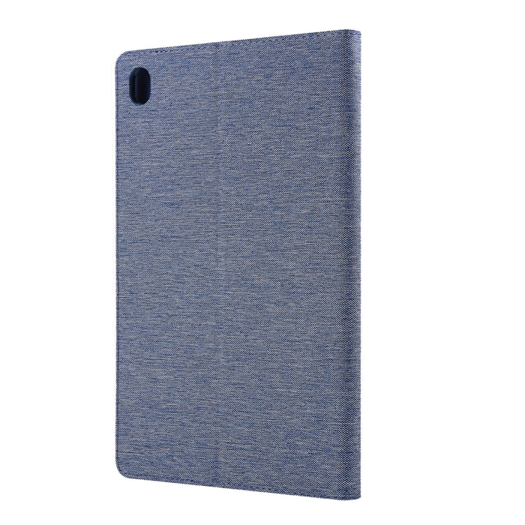 For Huawei MediaPad M6 10.8 Cloth Teature Horizontal Flip PU Leather Case with with Holder & Card Slots