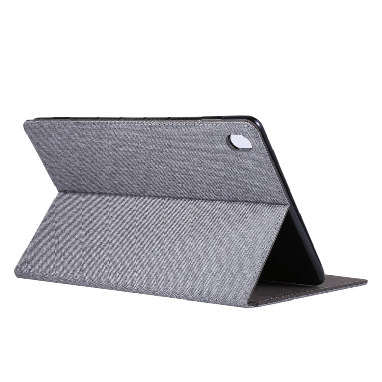 For Huawei MediaPad M6 10.8 Cloth Teature Horizontal Flip PU Leather Case with with Holder & Card Slots
