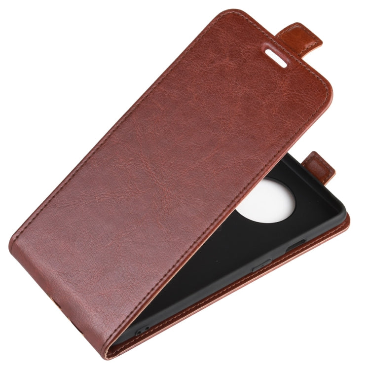 For OnePlus 7T Crazy Horse Vertical Flip Leather Protective Case