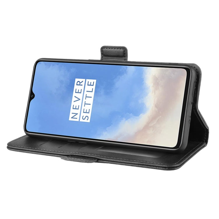 For OnePlus 7T Dual-side Magnetic Buckle Horizontal Flip Leather Case with Holder & Card Slots & Wallet & Photo Frame