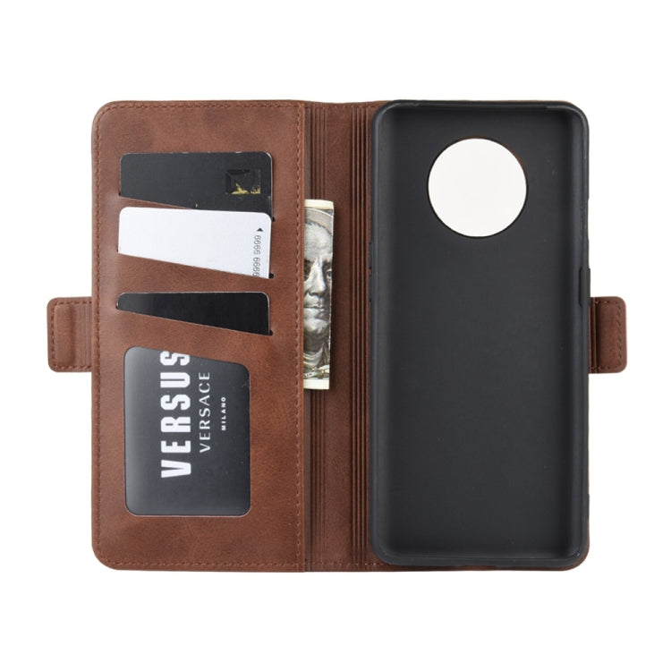 For OnePlus 7T Dual-side Magnetic Buckle Horizontal Flip Leather Case with Holder & Card Slots & Wallet & Photo Frame