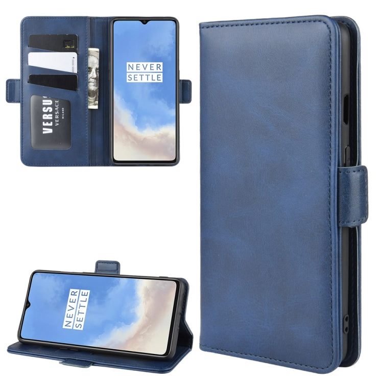 For OnePlus 7T Dual-side Magnetic Buckle Horizontal Flip Leather Case with Holder & Card Slots & Wallet & Photo Frame