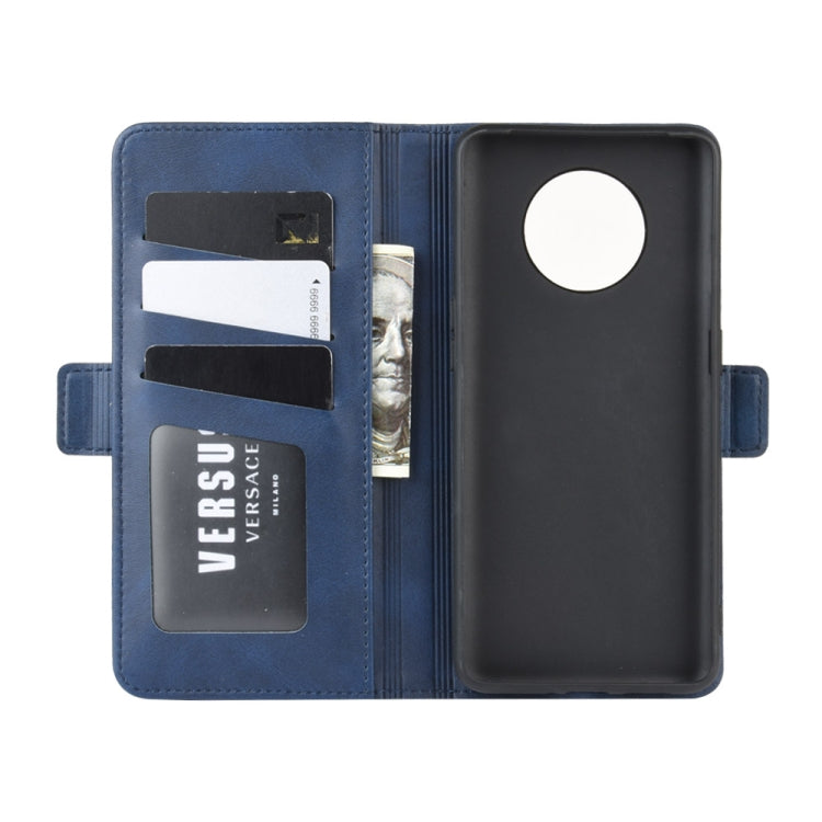 For OnePlus 7T Dual-side Magnetic Buckle Horizontal Flip Leather Case with Holder & Card Slots & Wallet & Photo Frame