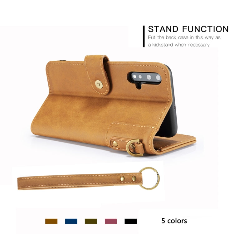 For Huawei Nova 5 / Nova 5 Pro Cowhide Texture Horizontal Flip Leather Case with Holder & Card Slots & Wallet & Lanyard