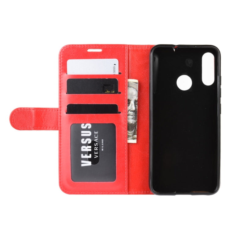 For Motorola Moto E6 Plus R64 Texture Single Fold Horizontal Flip Leather Case with Holder & Card Slots & Wallet