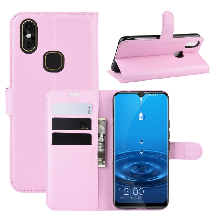 For LEAGOO M13 Litchi Texture Horizontal Flip Leather Case with Wallet & Holder & Card Slots