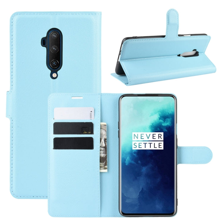 For OnePlus 7T Pro Litchi Texture Horizontal Flip Leather Case with Wallet & Holder & Card Slots