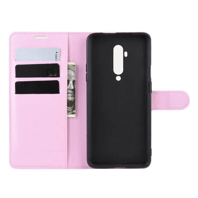 For OnePlus 7T Pro Litchi Texture Horizontal Flip Leather Case with Wallet & Holder & Card Slots