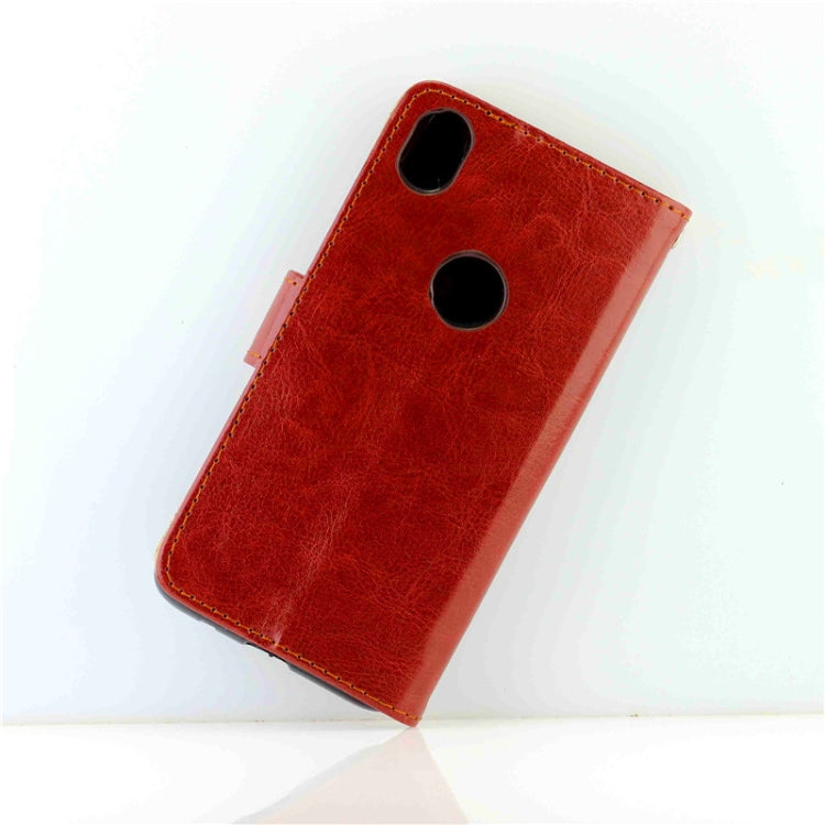 For Motorola Moto E6 Crazy Horse Texture Horizontal Flip Leather Case with Holder & Card Slots & Wallet & Photo Frame
