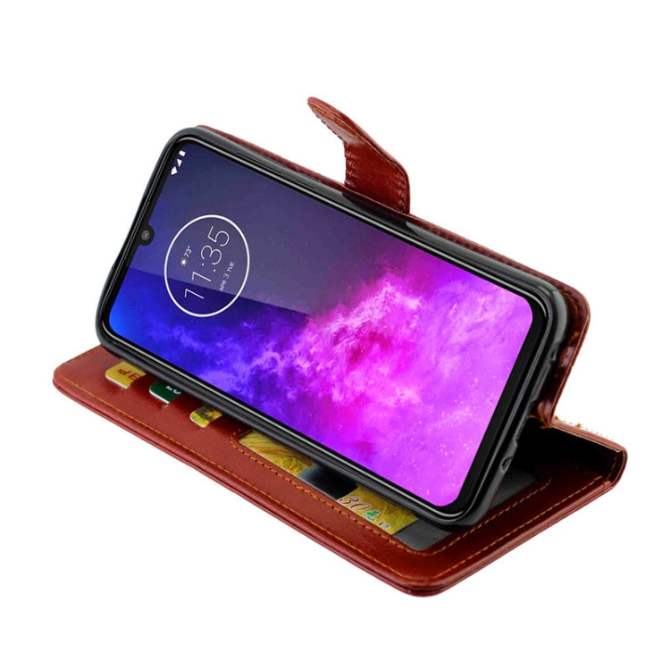 For Motorola Moto One Zoom/One Pro Crazy Horse Texture Horizontal Flip Leather Case with Holder & Card Slots & Wallet & Photo Frame