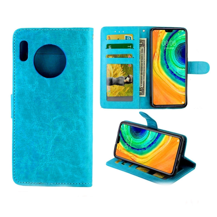 For Huawei Mate 30 Crazy Horse Texture Horizontal Flip Leather Case with Holder & Card Slots & Wallet & Photo Frame