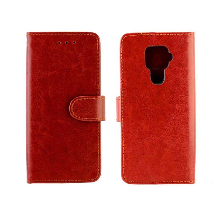 For Huawei Nova 5i Pro Crazy Horse Texture Horizontal Flip Leather Case with Holder & Card Slots & Wallet & Photo Frame