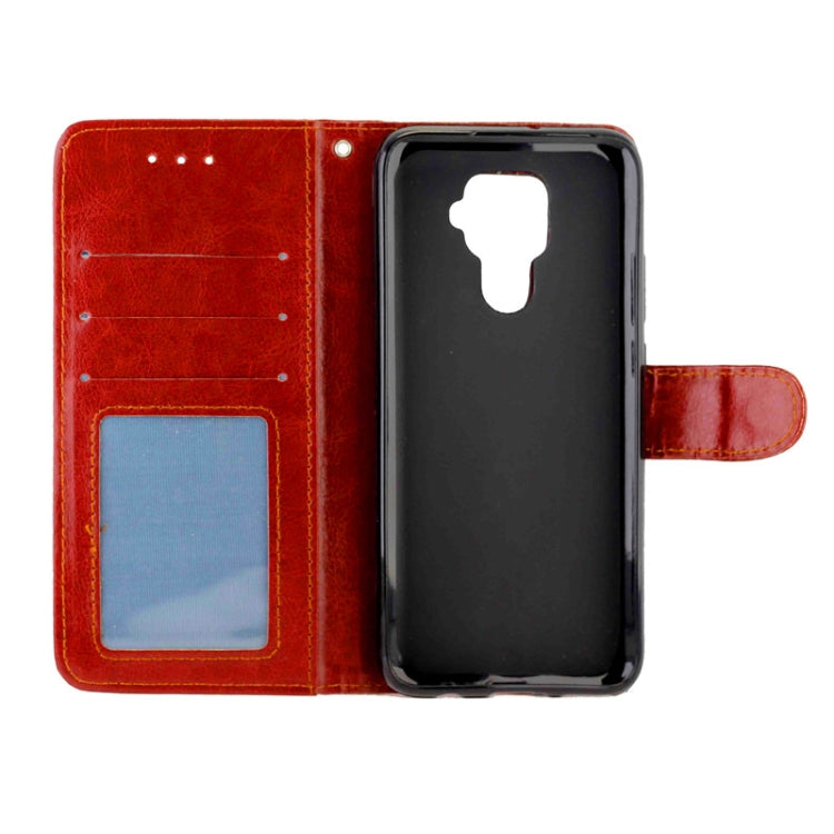 For Huawei Nova 5i Pro Crazy Horse Texture Horizontal Flip Leather Case with Holder & Card Slots & Wallet & Photo Frame