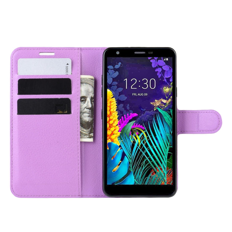 For LG K30 2019/X2 2019 Litchi Texture Horizontal Flip Leather Case with Wallet & Holder & Card Slots