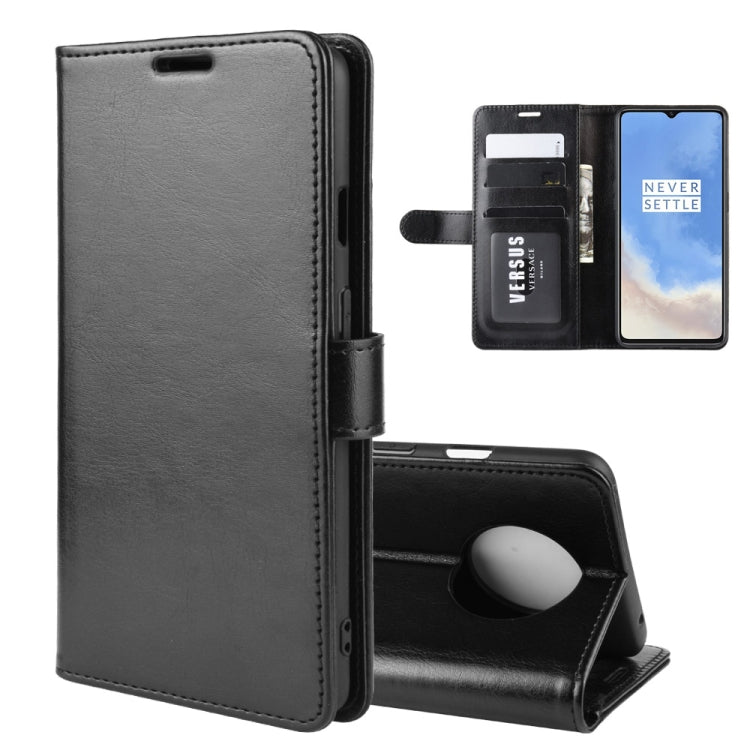 For OnePlus 7T R64 Texture Single Fold Horizontal Flip Leather Case with Holder & Card Slots & Wallet