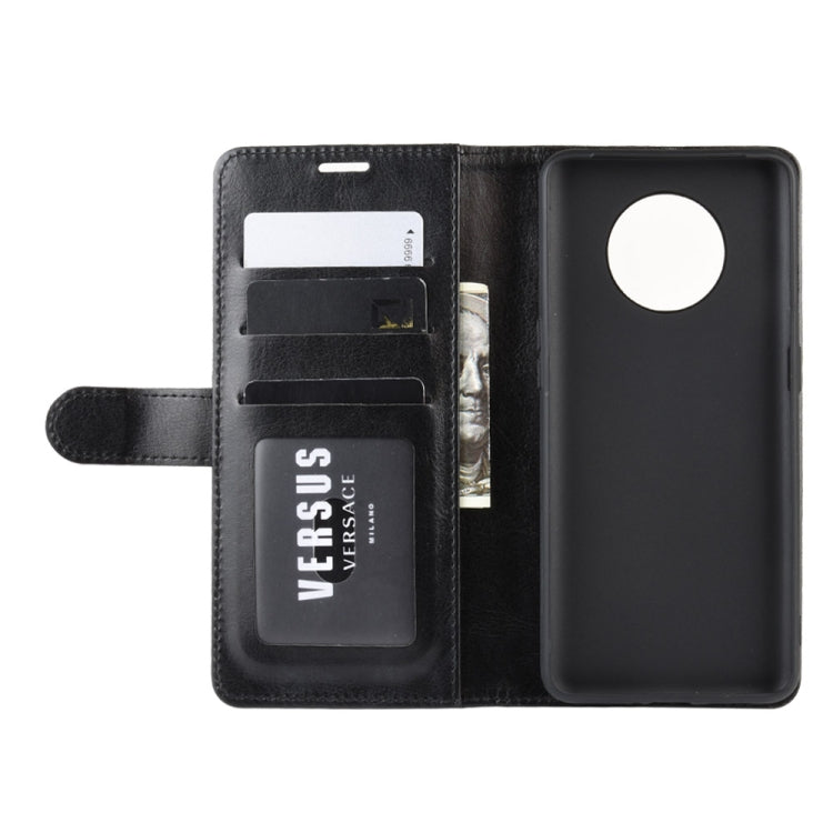 For OnePlus 7T R64 Texture Single Fold Horizontal Flip Leather Case with Holder & Card Slots & Wallet