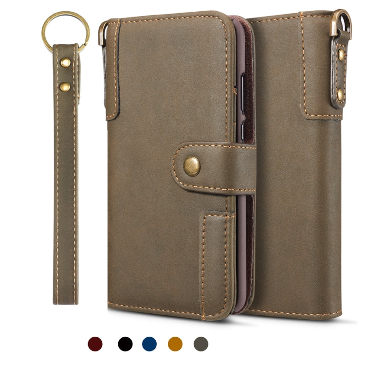 For Huawei P20 Cowhide Texture Horizontal Flip Leather Case with Holder & Card Slots & Wallet & Lanyard