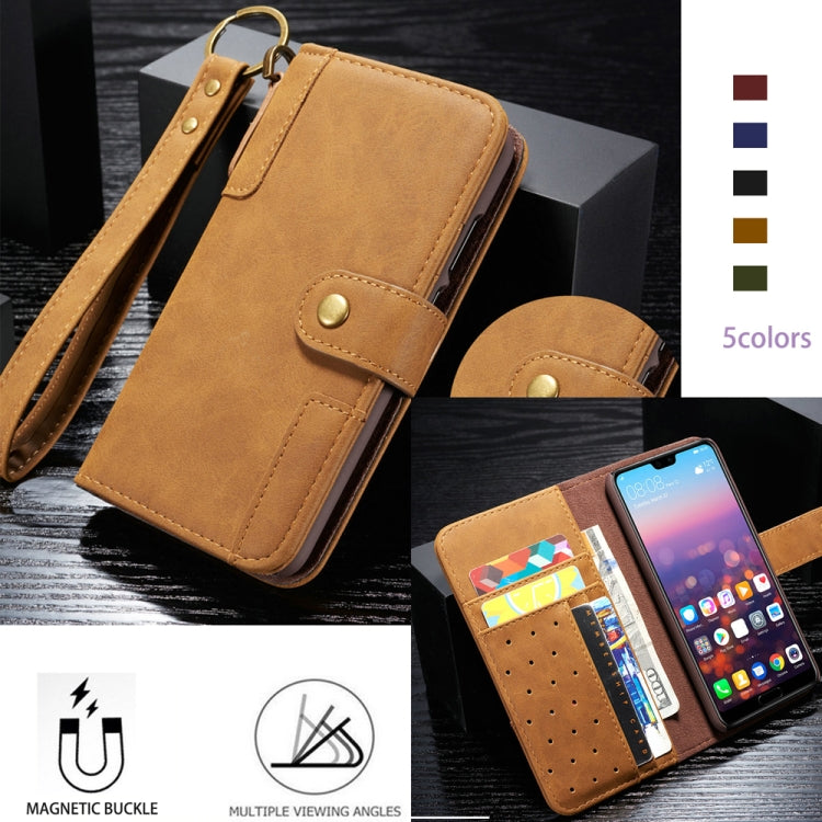 For Huawei P20 Cowhide Texture Horizontal Flip Leather Case with Holder & Card Slots & Wallet & Lanyard