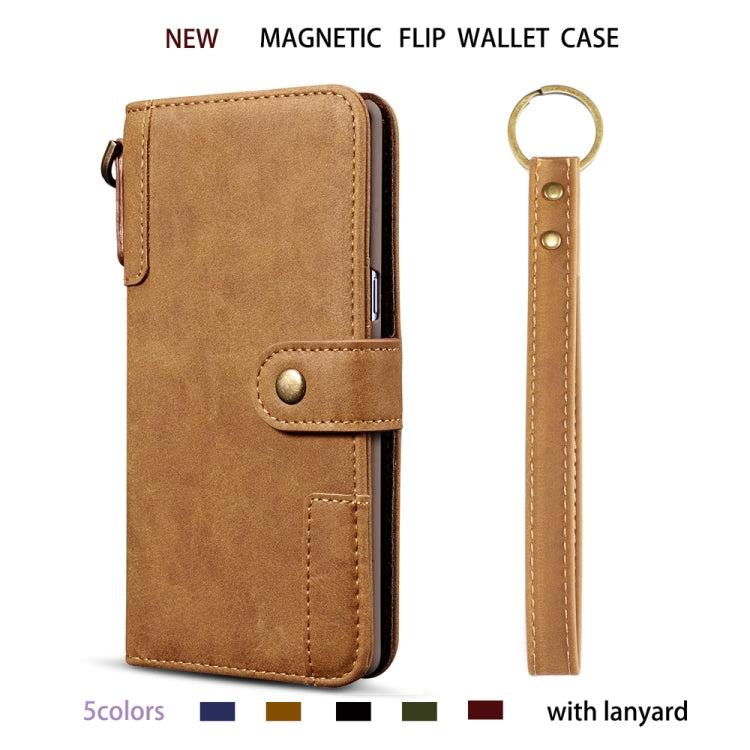 For Galaxy Note10 Cowhide Texture Horizontal Flip Leather Case with Holder & Card Slots & Wallet & Lanyard
