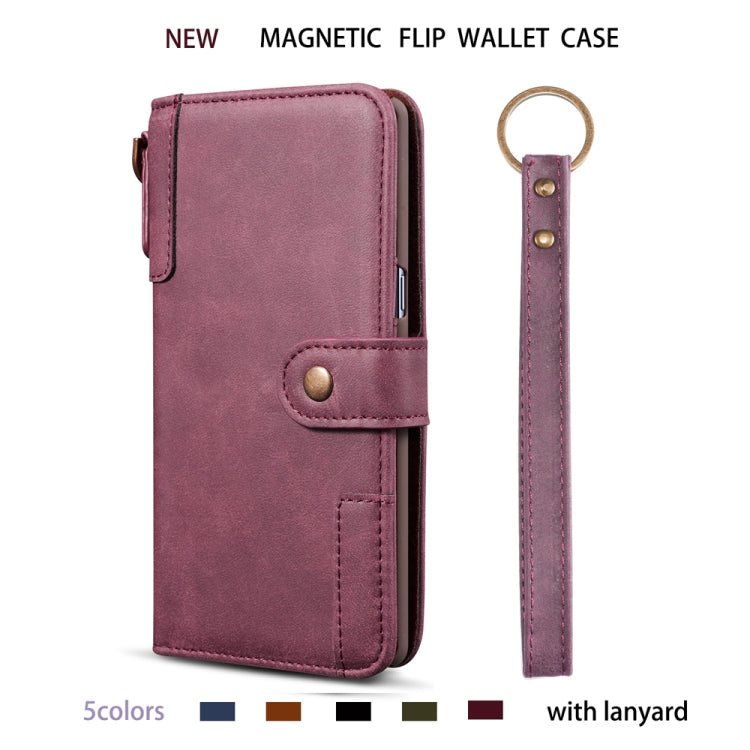 For Galaxy Note10 Cowhide Texture Horizontal Flip Leather Case with Holder & Card Slots & Wallet & Lanyard