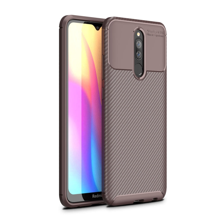 For Xiaomi Redmi 8 Beetle Series Carbon Fiber Texture Shockproof TPU Case