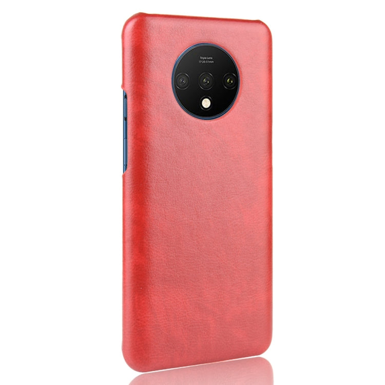 For OnePlus 7T Shockproof Litchi Texture PC + PU Case