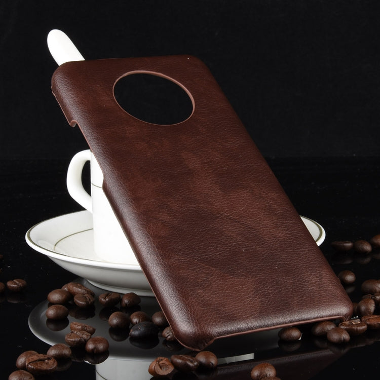 For OnePlus 7T Shockproof Litchi Texture PC + PU Case