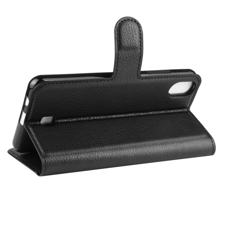 For LG K20 (2019) Litchi Texture Horizontal Flip Leather Case with Wallet & Holder & Card Slots