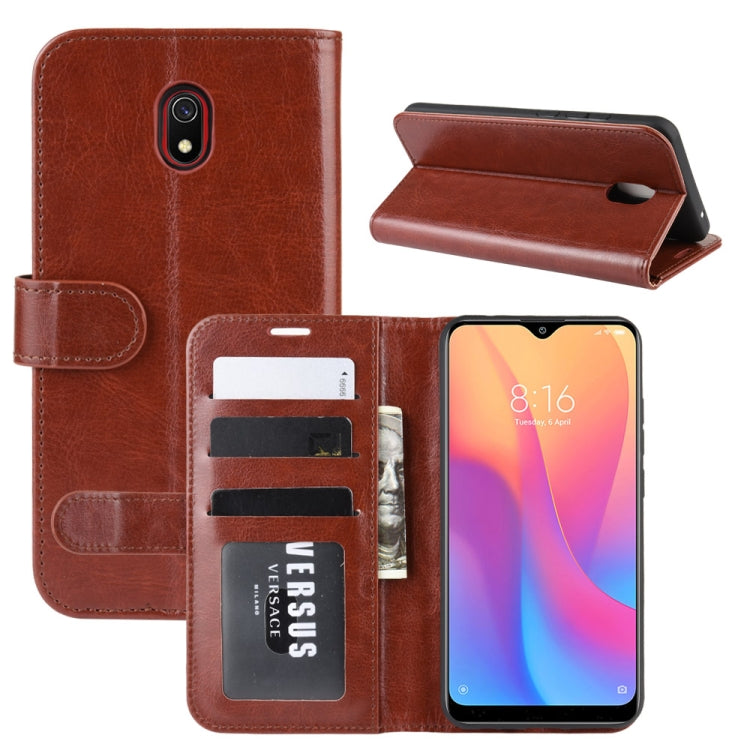 For Xiaomi Redmi 8A R64 Texture Single Fold Horizontal Flip Leather Case with Holder & Card Slots & Wallet