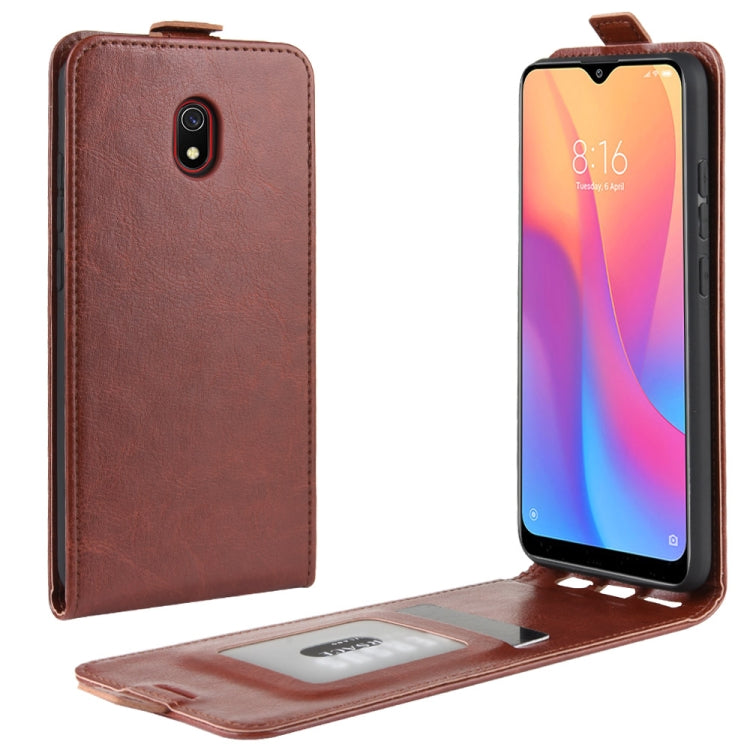 For Xiaomi Redmi 8A Crazy Horse Vertical Flip Leather Protective Case