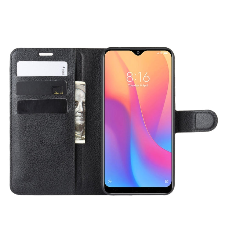 For Xiaomi Redmi 8A Litchi Texture Horizontal Flip Leather Case with Wallet & Holder & Card Slots
