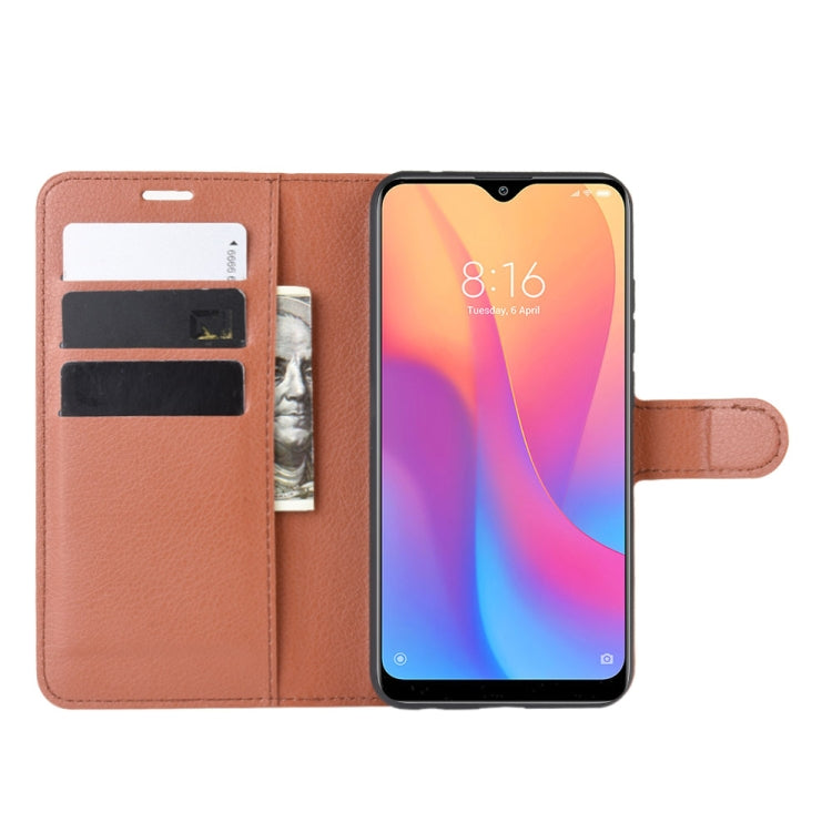 For Xiaomi Redmi 8A Litchi Texture Horizontal Flip Leather Case with Wallet & Holder & Card Slots