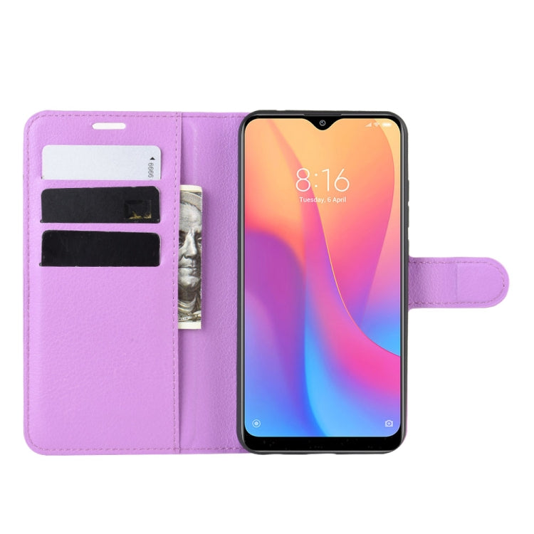 For Xiaomi Redmi 8A Litchi Texture Horizontal Flip Leather Case with Wallet & Holder & Card Slots