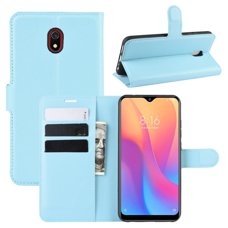 For Xiaomi Redmi 8A Litchi Texture Horizontal Flip Leather Case with Wallet & Holder & Card Slots