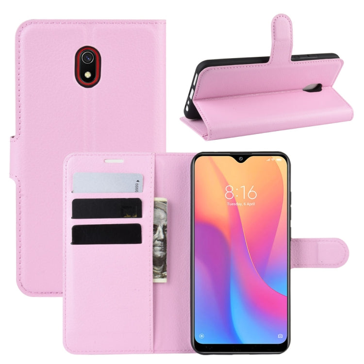 For Xiaomi Redmi 8A Litchi Texture Horizontal Flip Leather Case with Wallet & Holder & Card Slots
