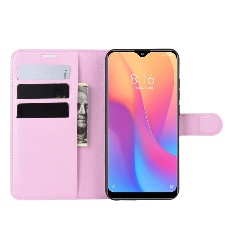 For Xiaomi Redmi 8A Litchi Texture Horizontal Flip Leather Case with Wallet & Holder & Card Slots