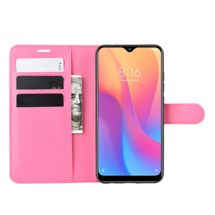 For Xiaomi Redmi 8A Litchi Texture Horizontal Flip Leather Case with Wallet & Holder & Card Slots
