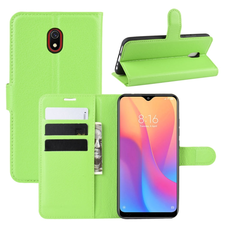 For Xiaomi Redmi 8A Litchi Texture Horizontal Flip Leather Case with Wallet & Holder & Card Slots