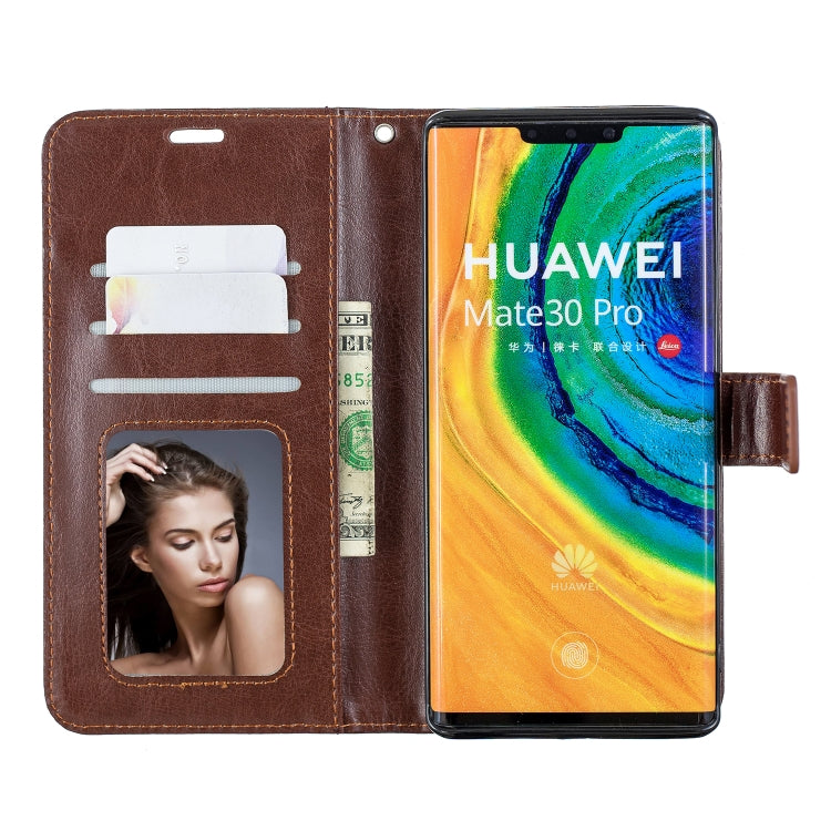 For Huawei Mate 30 Pro Crazy Horse Texture Horizontal Flip Leather Case with Holder & Card Slots & Wallet & Photo Frame