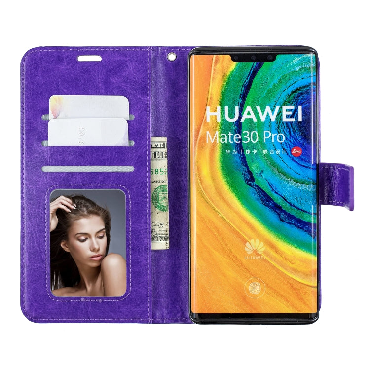 For Huawei Mate 30 Pro Crazy Horse Texture Horizontal Flip Leather Case with Holder & Card Slots & Wallet & Photo Frame