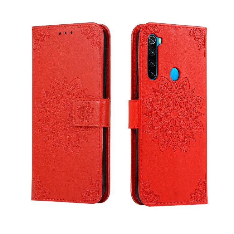 For Xiaomi Redmi Note8 Embossed Kaleidoscope Flower Horizontal Flip Leather Case with Holder & Card Slots & Wallet