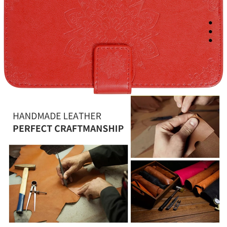 For Xiaomi Redmi Note8 Pro Embossed Kaleidoscope Flower Horizontal Flip Leather Case with Holder & Card Slots & Wallet